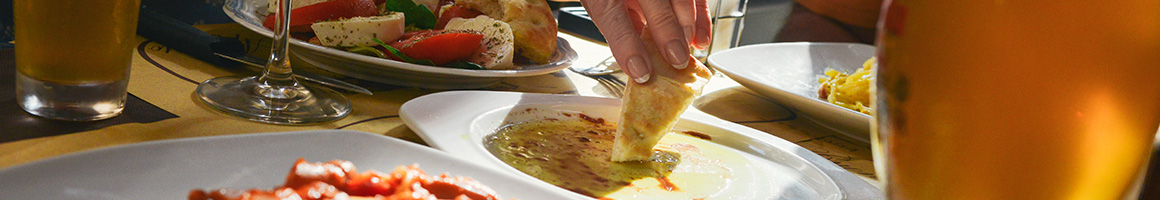 Eating Food Court at International Food Court restaurant in San Francisco, CA.